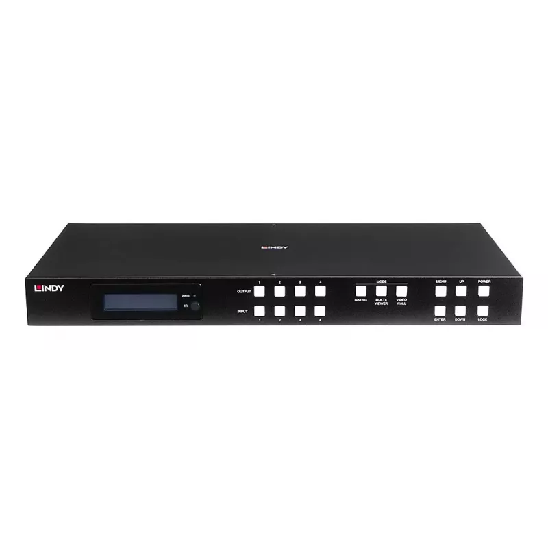 AV matricas komutators Lindy 4x4 HDMI 4K60 3840x2160 18 Gbit/s