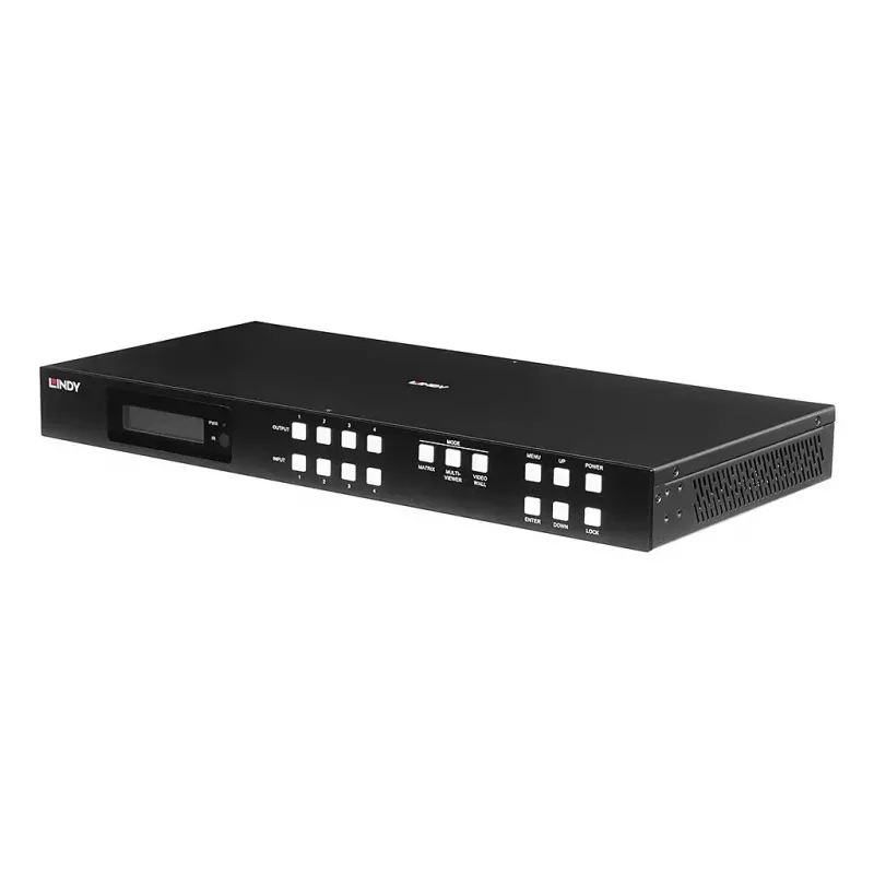 AV matricas komutators Lindy 4x4 HDMI 4K60 3840x2160 18 Gbit/s