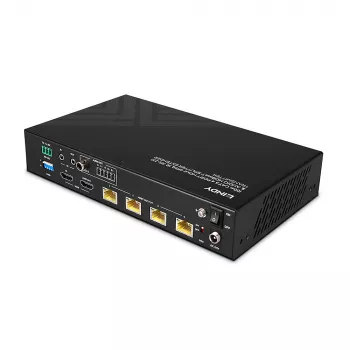 Lindy 100m Cat.6 4 portu HDMI 4K60 HDBT sadalītājs-pagarinātājs