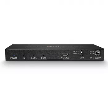 HDMI sadalītājs Lindy 2 portu HDMI 18G sadalītājs ar audio un samazināšanu