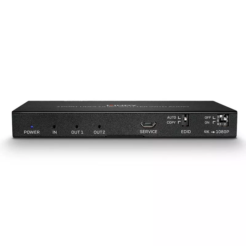 HDMI sadalītājs Lindy 2 portu HDMI 18G sadalītājs ar audio un samazināšanu