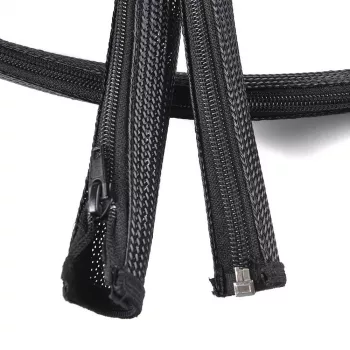 Kabeļu uzmava Vivolink PROZIPSLEEVE2018 melna poliestera 2cm 1800mm