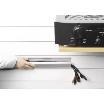 Taisns kabeļu teknas VivoLink VLWL110B Melna 660mm platums 60mm dziļums 20mm augstums