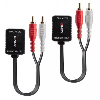 AV raidītājs Lindy 500m Cat.6 Phono Analog Audio Extender