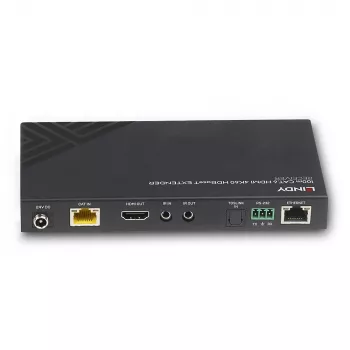 AV uztvērējs Lindy 100m Cat.6 HDMI 4K60 Audio IR RS-232 HDBaseT