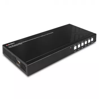 AV raidītājs Lindy 5 Portu Bezšuvju Prezentācijas Pārslēdzējs HDBaseT Paplašinātājs 3840 x 2160 pikseļi