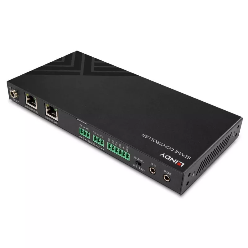 AV retranslators Lindy SDVoE Controller 3840 x 2160 pikseļi Cat6 Vadu Micro-USB