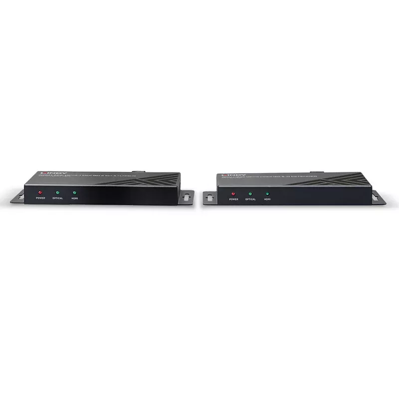 AV raidītājs un uztvērējs Lindy 300m šķiedras optikas HDMI 18G & IR pagarinātājs