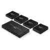 Lindy 70m Cat.6 4 Portu HDMI 4K60 Sadalītājs-Pagarinātājs, 3840 x 2160 pikseļi, AV raidītājs un uztvērējs, 70 m, vadu, melns, HDCP