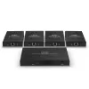 Lindy 70m Cat.6 4 Portu HDMI 4K60 Sadalītājs-Pagarinātājs, 3840 x 2160 pikseļi, AV raidītājs un uztvērējs, 70 m, vadu, melns, HDCP