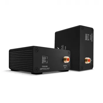 AV raidītājs un uztvērējs Lindy 150m Cat.6 TosLink un koaksiālais digitālā audio pagarinātājs