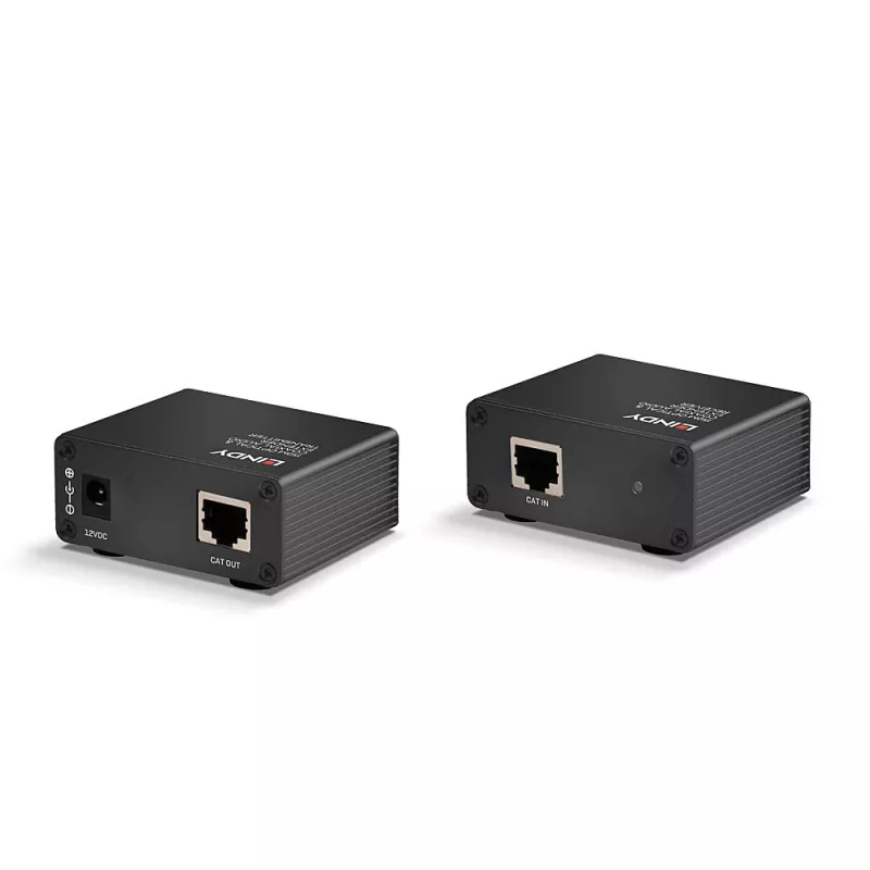 AV raidītājs un uztvērējs Lindy 150m Cat.6 TosLink un koaksiālais digitālā audio pagarinātājs