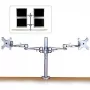 Lindy Dual Adjustable LCD Arms līdz 10kg, Sudraba