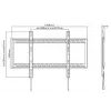Vivolink VLMW60100 TV stiprinājums/statīvs 2.54 m (100 collas) Melns