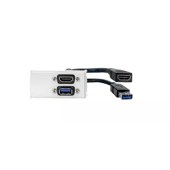 Vivolink WI221295 kontaktligzda HDMI + USB A Balta 2 moduļi USB 3.2