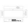 Tīkla komutators Ernitec ELECTRA-M08-1GB-150W 8 porti 1GB 150W