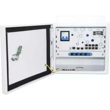 Ernitec ELECTRA-M10-OUTDOOR-200 tīkla komutators Pārvaldāms L2 Gigabit Ethernet (10/100/1000) Power over Ethernet (PoE) Pelēks