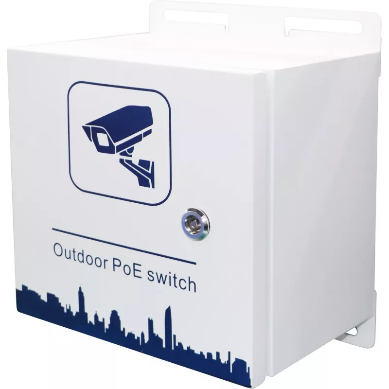 Ernitec ELECTRA-M10-OUTDOOR-200 tīkla komutators Pārvaldāms L2 Gigabit Ethernet (10/100/1000) Power over Ethernet (PoE) Pelēks