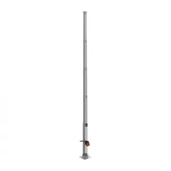Masts OMEGA RCCTV011 — āra drošības kameru masts, 6 000 mm augstums, 30 kg ietilpība, melns metālisks