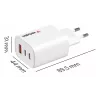 Verbatim Essentials GaN lādētājs 65W EU spraudnis Balts, Iekštelpu, Maiņstrāva, 20 V, Balts
