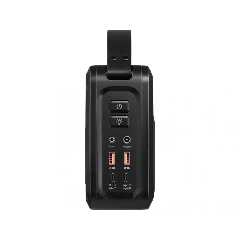 Portatīva līdzstrāvas elektrostacija SANDBERG Sandberg DC Power Station 72000 — LMFP 72 000 mAh, līdzstrāvas un USB-C ieeja, melna