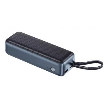 Pārnēsājams ārējais akumulators SANDBERG All-in1 Powerbank 20000 PD 130W — 20000 mAh, LiPo, USB-A 1x, USB-C 1x, 130 W, melna/pelēka