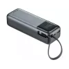 Pārnēsājams ārējais akumulators SANDBERG All-in1 Powerbank 20000 PD 130W — 20000 mAh, LiPo, USB-A 1x, USB-C 1x, 130 W, melna/pelēka