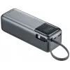 Ārējais akumulators SANDBERG All-in1 Powerbank 27000 PD 240W — 27000 mAh LiPo, 240W izeja, 1× USB-A, 1× USB-C, 3.6V — melns/pelēks