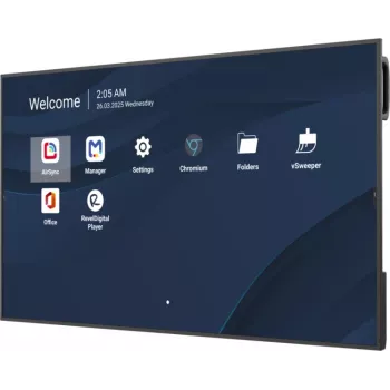 Profesionāls 55 collu ViewSonic 4K komerciālais displejs (3840x2160, 500 cd/m², Android 14, 24/7)