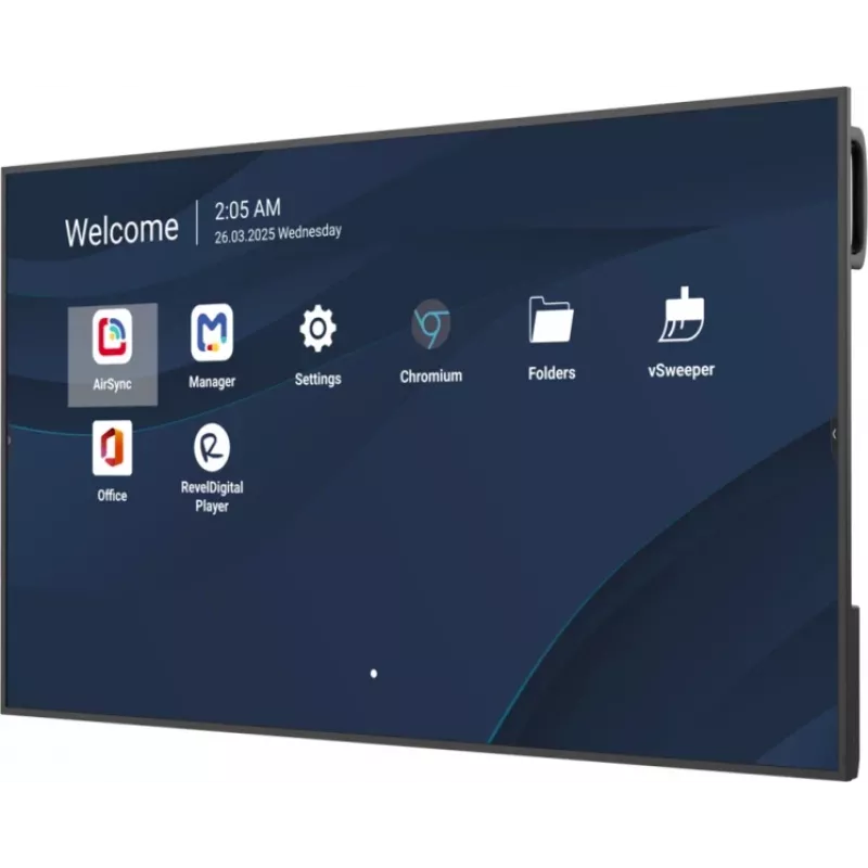 Profesionāls 55 collu ViewSonic 4K komerciālais displejs (3840x2160, 500 cd/m², Android 14, 24/7)