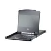 ATEN CL6708MW plauktā montējama konsole 43,9 cm (17,3 collas) 1920 x 1080 pikseļi Metāls, Plastmasa Melns 1U