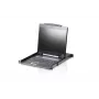 ATEN CL3000N plauktā montējama konsole 48.3 cm (19 collas) 1280 x 1024 pikseļi Alumīnijs Melna 1U