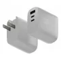 Fast GaN lādētājs Native Union Fast Gan Charger Pd 67W balta Intl 2C1A USB‑C 2 pieslēgvietas 67W AC 100–240V aizsardzība pret pārstrāvu, pārspriegumu, pārkaršanu