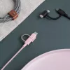 USB 2.0 datu kabelis native union BELT-ULC-ZEB-NP 2 m USB A uz USB‑C / Micro‑USB B / Lightning melns balts
