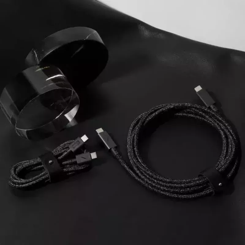 USB-C kabelis Native Union BELT-C-ZEB-2-NP 1,2 m USB-C uz USB-C Melns/Balts