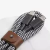 USB-C kabelis Native Union BELT-C-ZEB-2-NP 1,2 m USB-C uz USB-C Melns/Balts