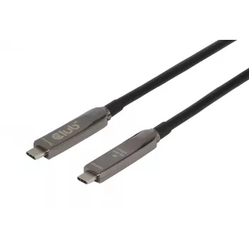 CLUB3D 15M pilnvērtīgs USB-C® kabelis / 49,21 pēdas 8K60Hz 10Gbps 60W