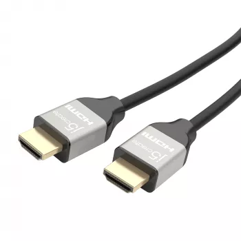 j5create JDC52 Ultra HD 4K HDMI™ kabelis, melns un pelēks, 2 m