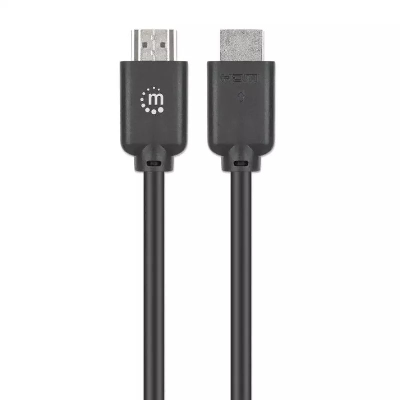 Manhattan HDMI 4K@60Hz kabelis ar Ethernet, 22,5 m, piemērots VISIEM 4K & 1080p/HD lietojumiem - jauninot tagad vai sagatavojoties, kad būs nepieciešams, vīriešu-vīriešu, melns, Ultra HD 4k x 2k, mūža garantija, augstākās kvalitātes ātrdarbīgs