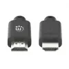 Manhattan HDMI 4K@60Hz kabelis ar Ethernet, 22,5 m, piemērots VISIEM 4K & 1080p/HD lietojumiem - jauninot tagad vai sagatavojoties, kad būs nepieciešams, vīriešu-vīriešu, melns, Ultra HD 4k x 2k, mūža garantija, augstākās kvalitātes ātrdarbīgs