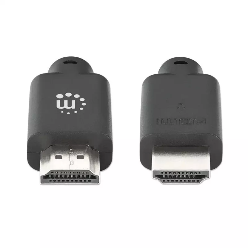 Manhattan HDMI 4K@60Hz kabelis ar Ethernet, 22,5 m, piemērots VISIEM 4K & 1080p/HD lietojumiem - jauninot tagad vai sagatavojoties, kad būs nepieciešams, vīriešu-vīriešu, melns, Ultra HD 4k x 2k, mūža garantija, augstākās kvalitātes ātrdarbīgs