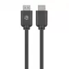 Manhattan HDMI 4K@60Hz kabelis ar Ethernet, 1,5 m, piemērots VISIEM 4K un 1080p/HD lietojumiem – jauninot tagad vai esot gatavam, kad vajadzēs, vīrietis uz vīrieti, melns, Ultra HD 4k x 2k, mūža garantija, premium klases ātrdarbīgs