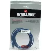 Intellinet tīkla ielāpu vads, Cat5e, 1 m, zils, CCA, U/UTP, PVC, RJ45, apzeltīti kontakti, bez aizķeršanās, ar apvalku, mūža garantija