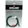 Intellinet tīkla ielāpu vads, Cat5e, 5 m, zaļš, CCA, U/UTP, PVC, RJ45, zeltīti kontakti, bez aizķeršanās, ar aizsarguzmavu, mūža garantija
