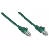 Intellinet tīkla ielāpu vads, Cat5e, 5 m, zaļš, CCA, U/UTP, PVC, RJ45, zeltīti kontakti, bez aizķeršanās, ar aizsarguzmavu, mūža garantija