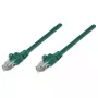 Intellinet tīkla ielāpu vads, Cat5e, 5 m, zaļš, CCA, U/UTP, PVC, RJ45, zeltīti kontakti, bez aizķeršanās, ar aizsarguzmavu, mūža garantija