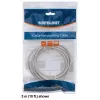 Intellinet tīkla komutācijas kabelis, Cat6, 1,5 m, pelēks, CCA, U/UTP, PVC, RJ45, apzeltīti kontakti, bez aizķeršanās, aizsargapvalks, mūža garantija