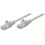 Intellinet tīkla komutācijas kabelis, Cat6, 1,5 m, pelēks, CCA, U/UTP, PVC, RJ45, apzeltīti kontakti, bez aizķeršanās, aizsargapvalks, mūža garantija