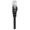 Intellinet tīkla komutācijas kabelis, Cat6, 5 m, melns, CCA, U/UTP, PVC, RJ45, apzeltīti kontakti, bez aizķeršanās, ar aizsarguzmavu, mūža garantija
