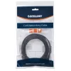 Intellinet tīkla komutācijas kabelis, Cat6, 5 m, melns, CCA, U/UTP, PVC, RJ45, apzeltīti kontakti, bez aizķeršanās, ar aizsarguzmavu, mūža garantija